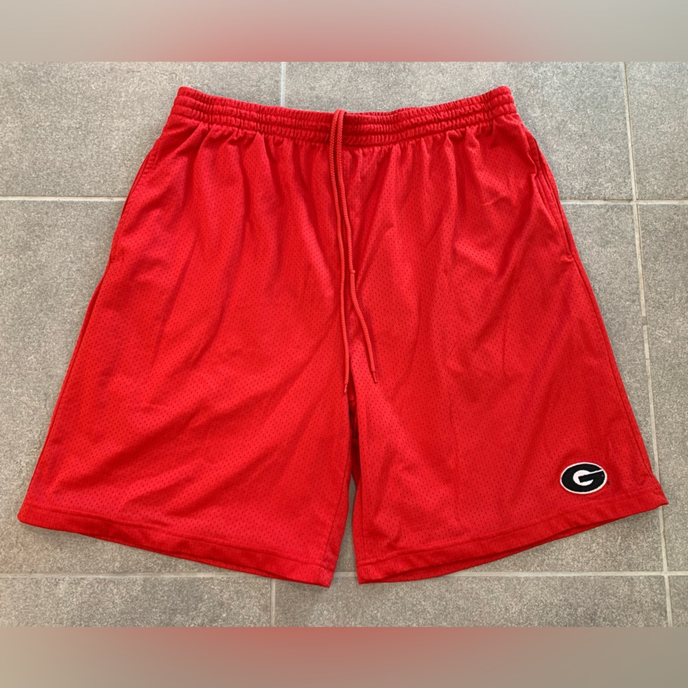NCAA Georgia Bulldogs Red Basketball Shorts Men’s Sz XL - 9" Inseam